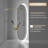 Oval Bathroom Mirror With Led Lights And Built-in Bluetooth Speaker, Time Temperature Display Unit - Smart Lighted Vanity Makeup Wall Mounted Mirrors - 3 Lights Setting Anti-fog Dimmable Ip56-1584060318