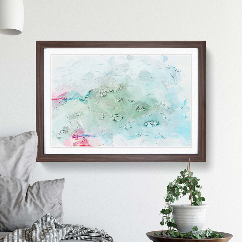 Pleasures in Abstract - Picture Frame Painting Print, Walnut, 35cm H x 50cm W x 2cm D