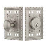 Nostalgic Warehouse Craftsman Plate Single Cylinder Deadbolt