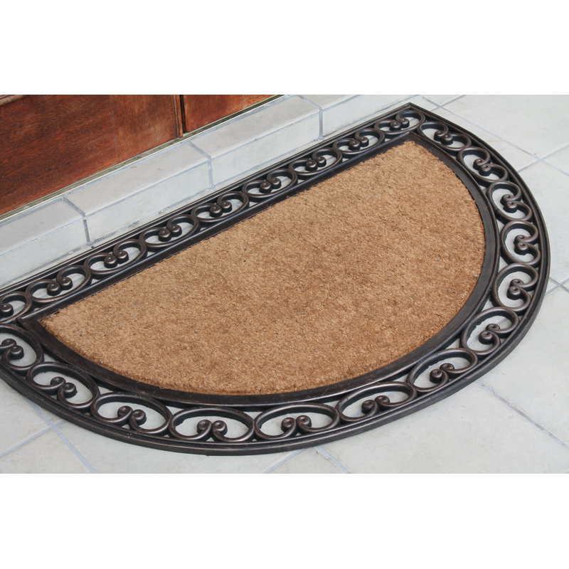 Berkie Non-Slip Outdoor Doormat, Brown/Beige