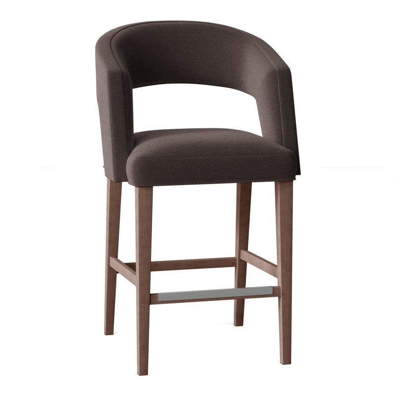 Tabouret 30 "Bryant, Vison 9953, Noyer