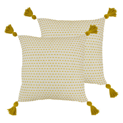 Geometric Square Cushion