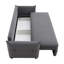 Canapé-lit 87,8 po Irina, tissu gris-1110006002