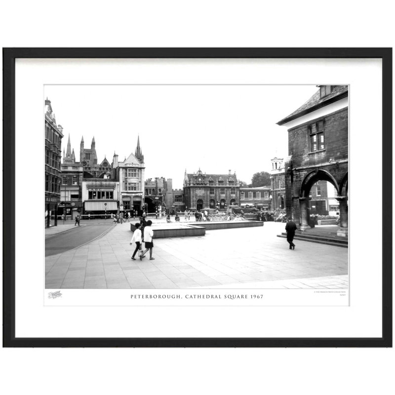 Peterborough, Cathedral Square 1967 by Francis Frith - Single Picture Frame Print, 45cm H x 60cm W x 2.3cm D