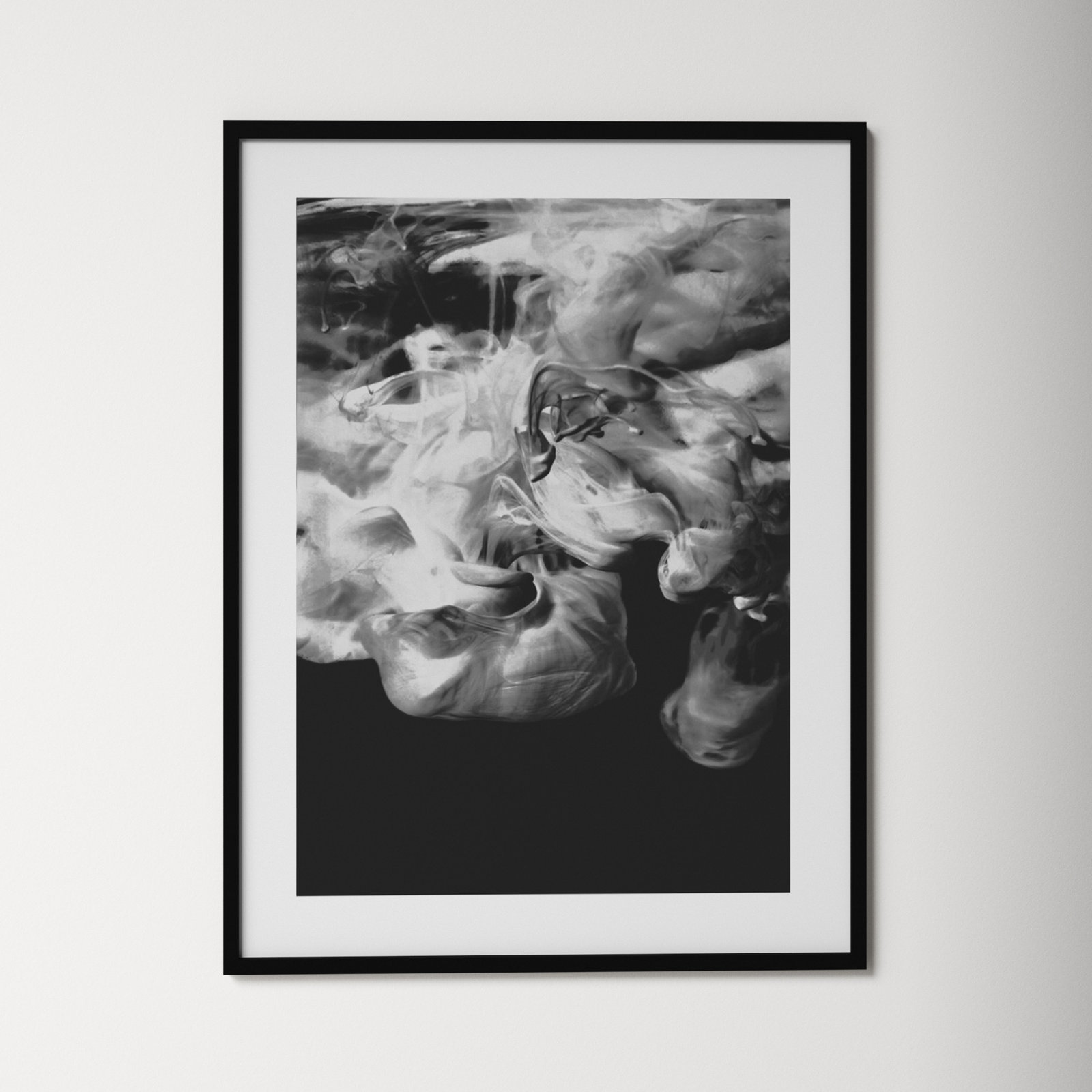 Black Ink by Fabrikken, Black Framed Paper, 42.12" H x 32.12" W x 0.88" D