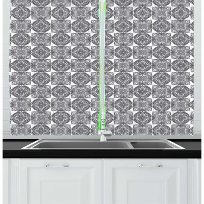 Damask Kitchen Curtain