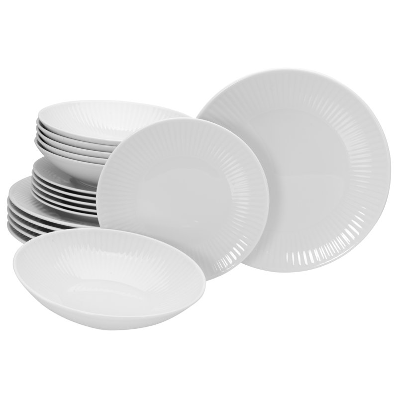 Valencia Piece Porcelain Dinnerware Set - Service for 6