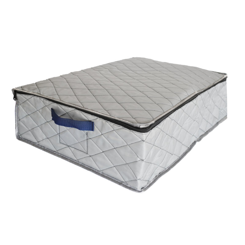 Rebrilliant Fabric Decorative Bin, 2.38" H x 21" W x 8.5" D