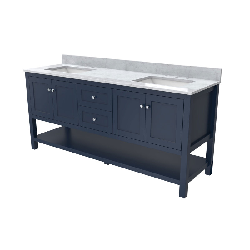 Ensemble de meuble-lavabo double 72 "