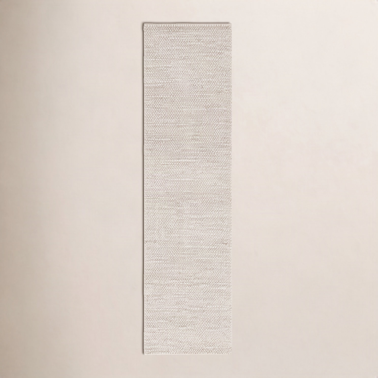 Danie Gray Ivory Hand-Woven Rug, Runner 2'3" x 8'