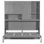 Lit escamotable simple à capacité simple - Lit pliant peu encombrant avec armoire de rangement et USB pour petits appartements-446832886