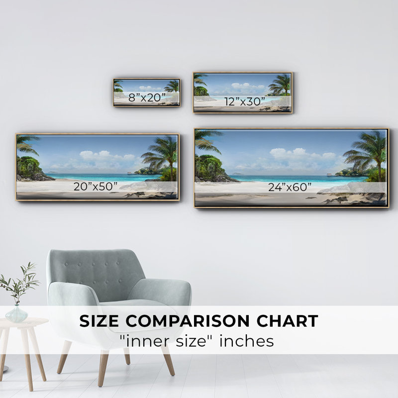 Down in Mexico- Framed Canvas, 8" H x 20" W