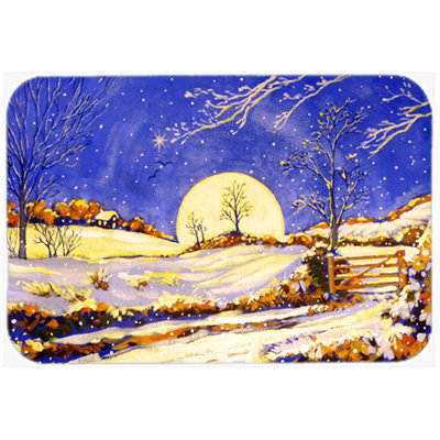 Caroline's Treasures Winter Moonrise Glass Cutting Board
