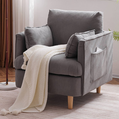 Corduroy Upholstered Armchai