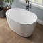 Baignoire autoportante en acrylique de 43 po avec siège Tidal, baignoire profonde en acrylique avec trop-plein-131410275