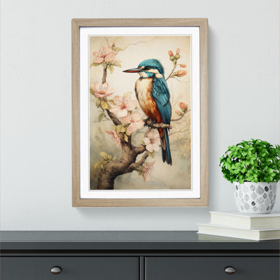 Kingfisher Victorian Art - Framed Print