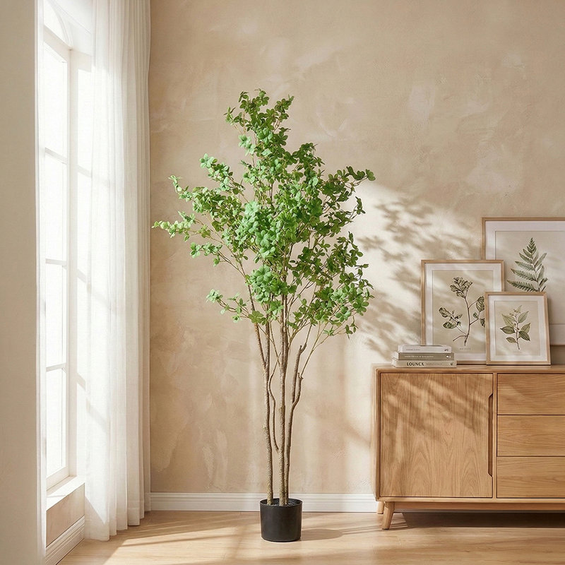 Faux Bonsai Tree in Pot, 180cm H x 71cm W x 71cm D