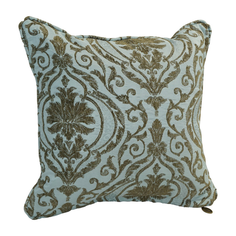 Floral Chenille Reversible Throw Pillow