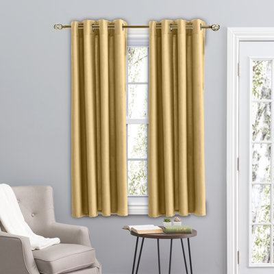 Lakeland Room Darkening Short Curtain Panel