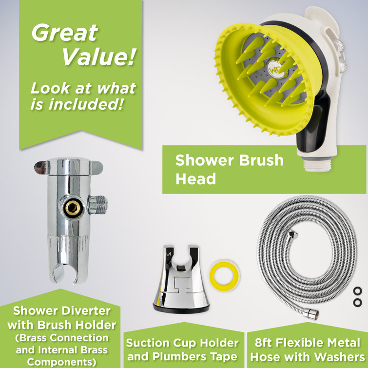 Pet Shower Kit Cat and Dog Shower Head Dog Shower Kit Brush