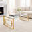 Eilbertus Glass Top Single Coffee Table