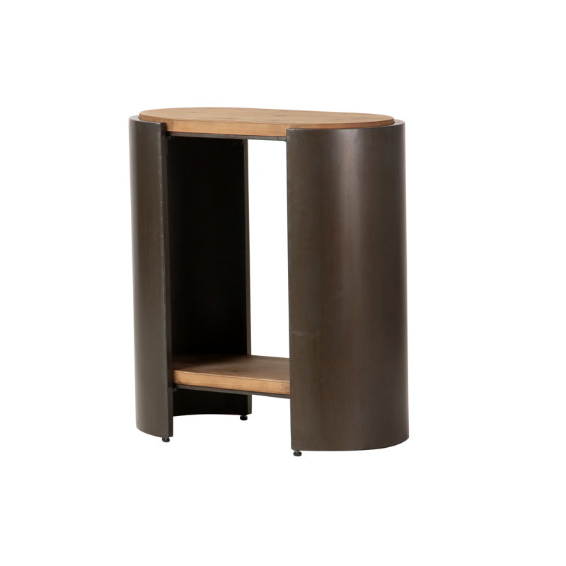 62cm W Metal Bedside Table