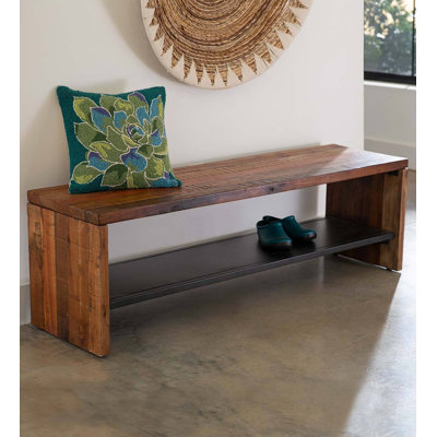 Banc de rangement en bois Cianha