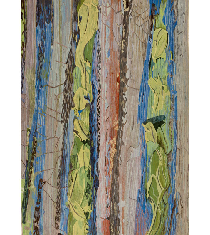 Abstract Area Rug in Brown/Green