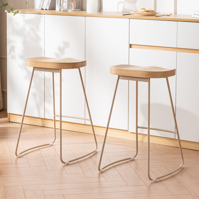 Navarre Solid Wood Counter Stool