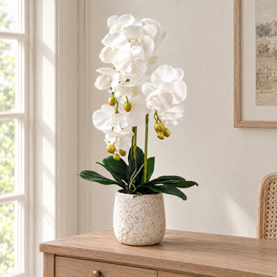 Plastic, Silk Artificial Arrangement in Planter