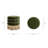 Edward 17.5" Round Upholstered Ottoman With Bullion Fringe-1822486363