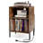 Record Player Stand w/Charging Station 5 Storage Compartments Anti-toppling Kits-1941090315