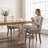 Chic Mid-Century Dining Chair Set(Set Of 2) - High Back Support, Solid Wood Frame, Bronze Accents-1431293431
