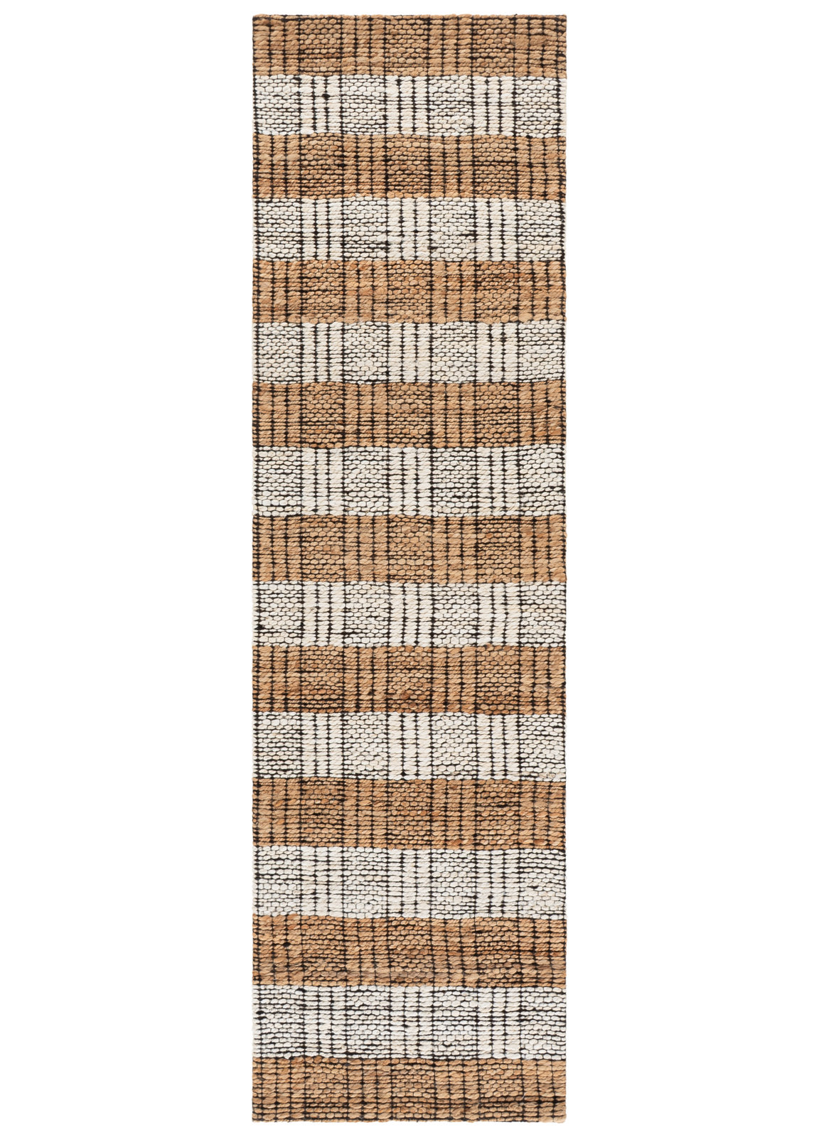 Hand-Woven Striped Performance Rug, 2'-3" X 8'-0" Runner