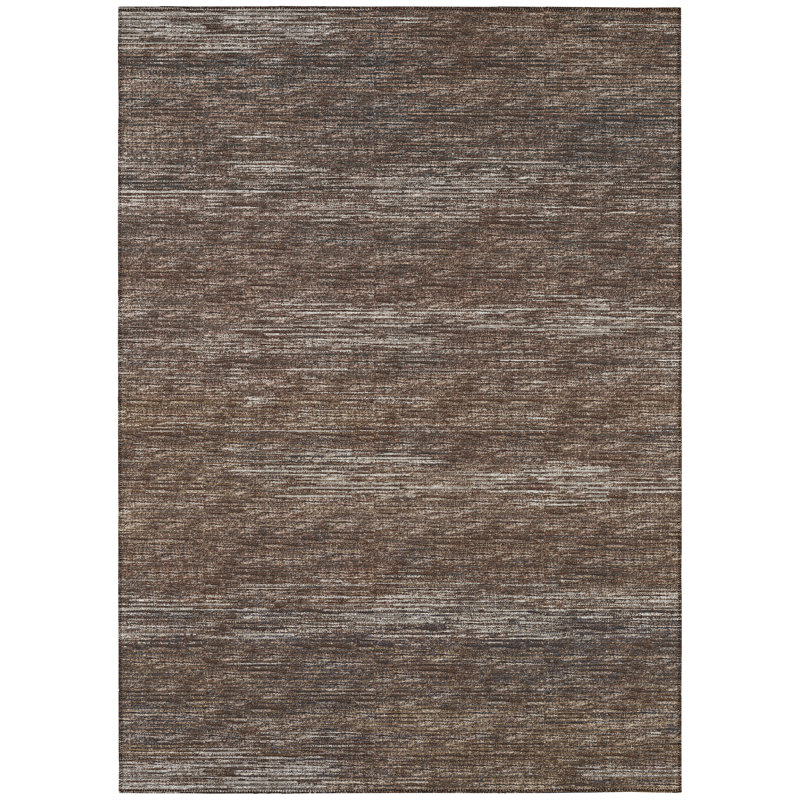 Tapis intérieur / extérieur en polyester tissé à la machine Berend, Rectangle 8 pi x 10 pi