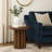 Sanat End Table, Brown Finish
