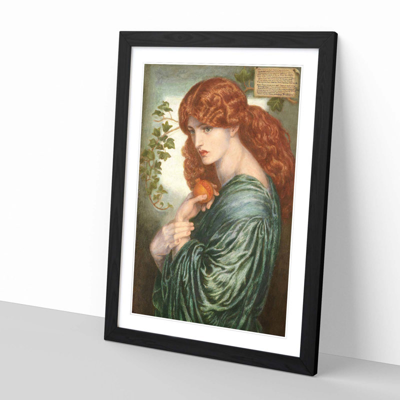 Dante Gabriel Rossetti Framed Print, Black