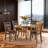 47 Inch Round Oak Finish Dining Table With Lower Shelf
