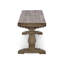 Banc Caleb de 83 po brun vieilli