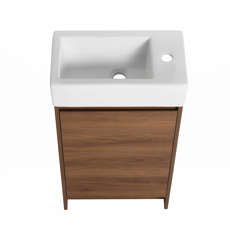 Meuble-lavabo autoportant avec lavabo simple