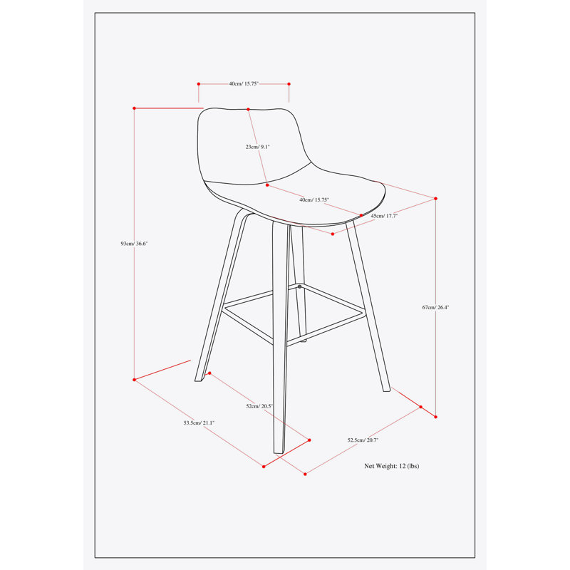 Deux pièces tabouret de bar, tabouret de bar rembourré, Crème