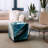 Glass End Table with Black Base