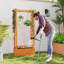 Lit de jardin surélevé avec treillis 2 pièces