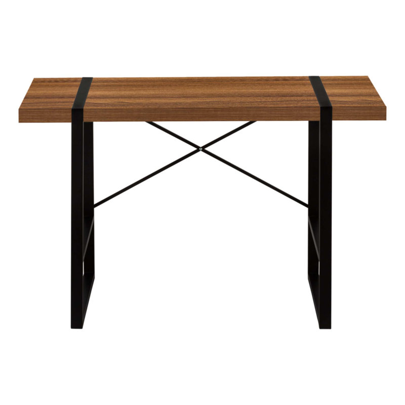 Bureau d'ordinateur, Noyer / noir