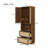 2 Doors Bookshelf With Usb Port And 3 Drawers, Side Cabinet-114241015
