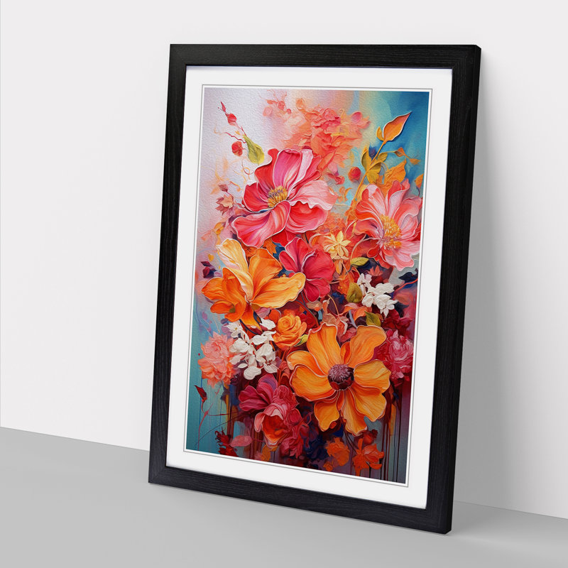 Single Picture Frame Print on Wood, Black Framed, 64cm H x 46cm W