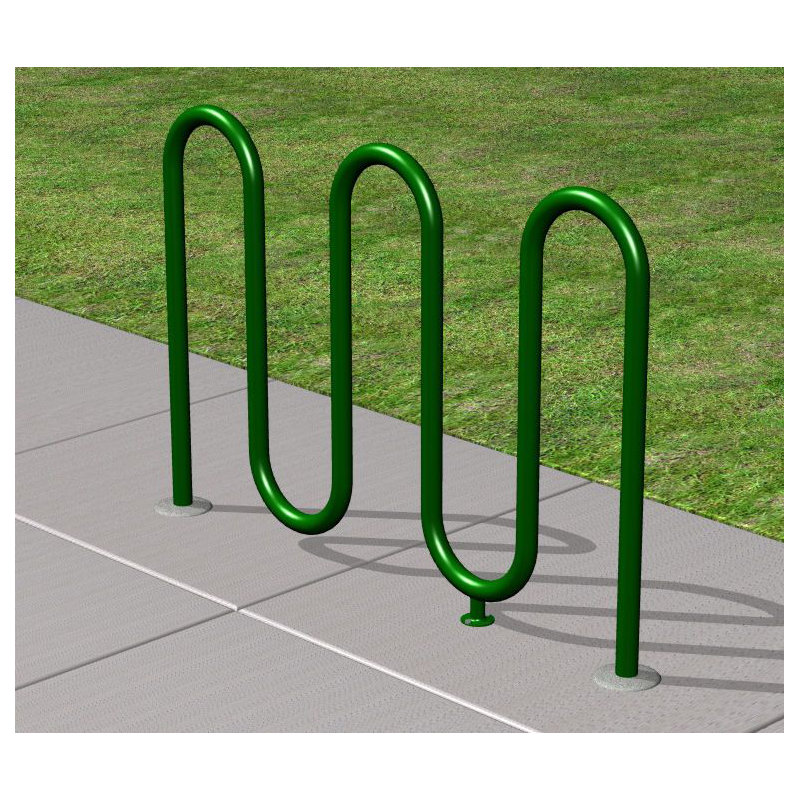 Metal Anchored Bike Rack