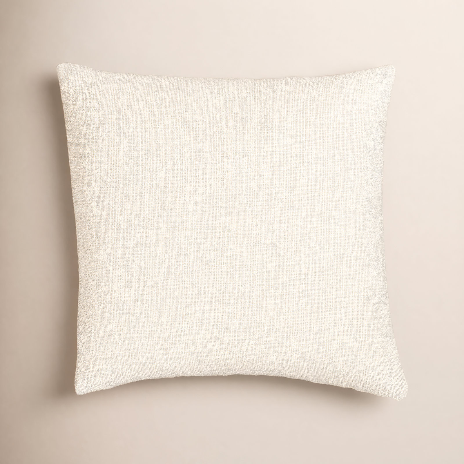 Throw Pillow, Feather, Cream, Square 20"
