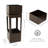 Serene Showers Zinc Outdoor Fountain with Planter and LED Lights