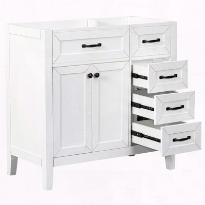 Base de meuble-lavabo sur pied 36 po avec tiroirs 36 po